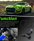 Radiator Hose and Coolant Tee Leak Repair Kit With O Ring Seals for Ford F Series, Mustang, Lincoln models, various views.