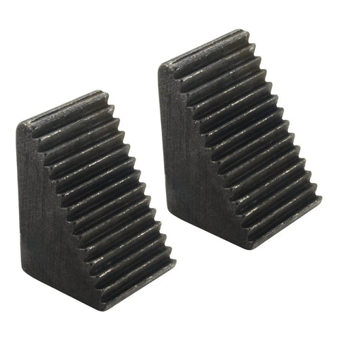 Two step blocks from 24 Piece Milling Clamp Kit For Small Milling Machines With 0.305 Inch Table Slots Includes Hold Downs Step Blocks Threaded Studs T Nuts Barrel Connectors And Flange Nuts