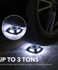 8 Pack Solar Driveway Lights Outdoor With Dual Color Modes Warm White And Cool White Waterproof LED Marker Lights Withstand Car Tire