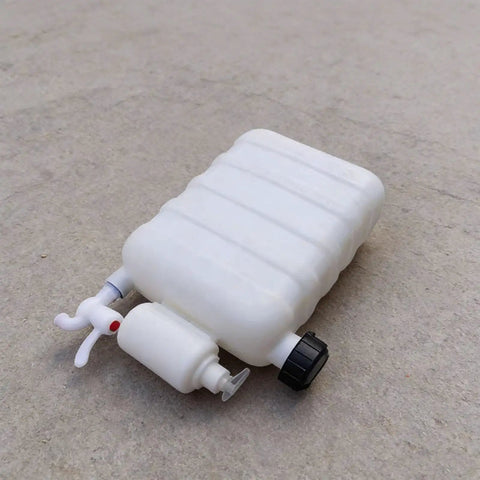 9L Portable Water Container With Built-In Faucet, Hand Wash Station for Truckers, shown on a concrete surface