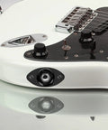 Road Ready 1/4 Mono Guitar Jack Plate Replacement Built Tough With Heavy Duty Steel Casting And Spot On 3/8 Inch Mounting Spacing on guitar