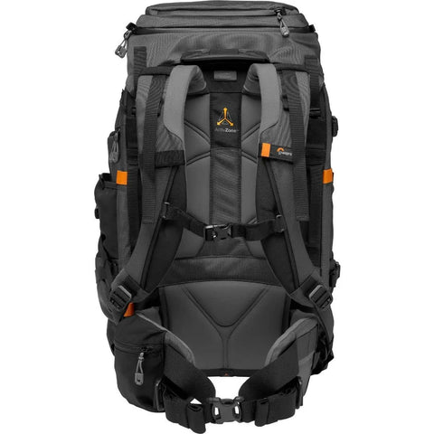 Back view of Pro Trekker BP 550 AW II 40L Camera Backpack For Pro Gear, Rugged, Weatherproof And Durable, Cushioned Shoulders