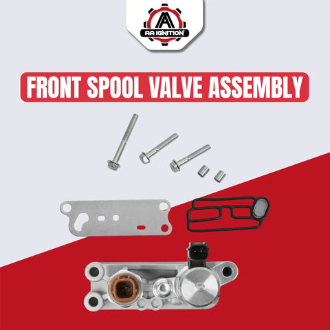 Front Spool Valve Solenoid Assembly For Honda Vehicles 2008 2017 Accord Crosstour Odyssey Pilot Replacement Engine