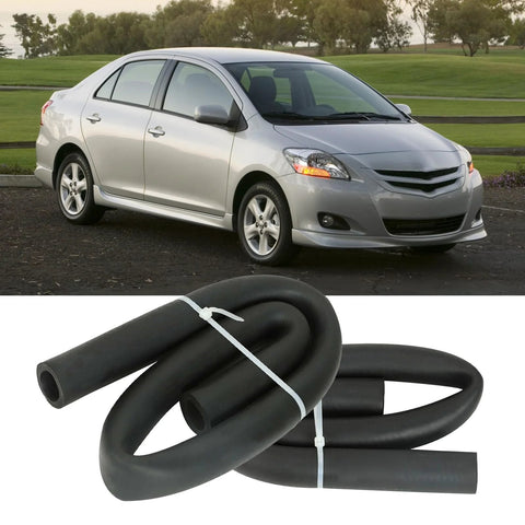 LS Swap heater hose set with two black 90-degree molded hoses, 5/8 in and 3/4 in IDs, 4x24 in length