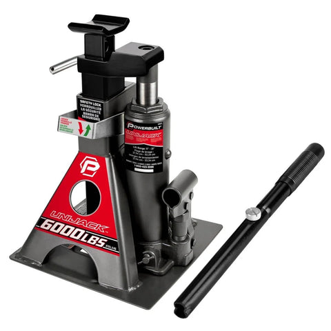 3 Ton Bottle Jack And Jack Stands In One Car Lift For SUVs And Trucks Heavy Duty Unijack With Wide Base 6000 Pound Capacity