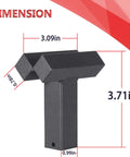 1 Inch Hardy Forming Stake Fuller for Blacksmithing with dimensions labeled; made of durable 1018 steel