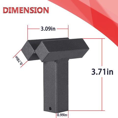1 Inch Hardy Forming Stake Fuller for Blacksmithing with dimensions labeled; made of durable 1018 steel