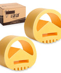 Two Pack Heavy Duty Motor Mount Vibration Dampener Engine Snubber For Club Car Ds Gas Precedent And Tempo Golf Carts packaging and yellow rubber mounts.