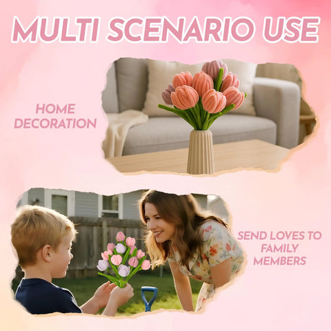 Ultimate Pipe Cleaners Craft Kit For DIY Flowers 400 Chenille Stems In pink and green vase, kid gifting bouquet