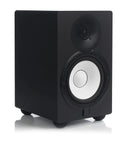 Black speaker on 1.8 Inch Isolation Feet For 6 To 8 Inch Speakers, 8 Pack with Adhesive Hemisphere Bumpers, Silicone Vibration Damping Pads