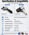 Specifications for Top-Tier Pneumatic Steel Strapping Machine Heavy Duty Split Tensioner With Cutter And Sealer, includes weight and air pressure details.