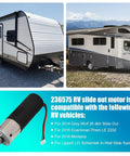 2 Pack RV In-Wall Slide-Out Motor IG-42 10mm Gear Assembly, 300 to 1 High Torque, compatible with RVs like Grey Wolf