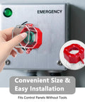 Emergency Stop Button Cover Push Switch Protector Guard for Power Lockout Covers to Prevent Turning Off Lights and Computers