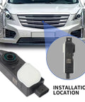 Plug And Play Front Grille Active Aero Shutter Motor Replacement For Chevy Buick Cadillac installed in vehicle front grille.