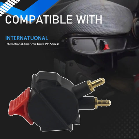Truck Seat Height Adjustment Air Valve And Rocker Switch, compatible with International American Truck 195 Series seat.