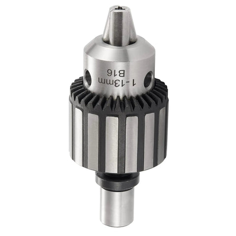 Heavy Duty 1/2 Inch Magnetic Drill Chuck with 3/4 Inch Weldon Shank Adapter Includes Chuck Key for 1/32 to 1/2 Inch Capacity Drill Press