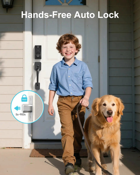Ditch The Old School Keys With This Built In Wifi Smart Lock For Your Front Door Featuring Lightning Fast Fingerprint Reader And Backlit Keypad Plus Phone Control Auto Lock And Alexa Compatibility For Totally Stress Free Entry