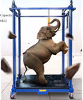 Heavy Duty Electric Lifting Cart And Scaffolding Platform With Wireless Remote Control, 300KG capacity with elephant illustration.