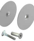 Steel Door Hole Cover Plate Gray 2-5/8 Inch Diameter Conceals Unused Knob Holes On Doors Up To 1-3/4 Inch Thick For Privacy And Security In A Single Pack