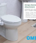 Element No Electricity Required Bidet Attachment With Front And Rear Self Cleaning Nozzles Slim Modern Design on toilet