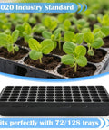 Ten Pack Heavy Duty 1020 Seed Trays Set Extra Thick Plastic Flats for Seed Starting Microgreens and Transplants built tough