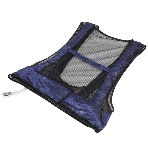 Adjustable compressed air cooling vest for welders, designed to deliver serious chill on industrial job sites.