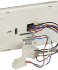 Back view of Two Stage Digital Thermostat For Heat Pump And Gas Furnace Wall Mount 12V DC White With Digital Readout