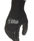 Never Slip Maximum Grip All Purpose Work Gloves For Men In Wet Dry And Oily Conditions With Polymer Palm Black Blue Extra Large Size 15 Pairs Durable Construction All Weather Ready