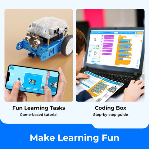 MBot Arduino Robot Kit With Scratch Coding Box For Kids Ages 8 To 12 Learn To Code With Block Based Games And Fun Projects A Hands On STEM Toy To Build Tinker And Master Creative Tech Skills, robot and coding app