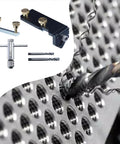 Premium Aluminum Extrusion Tap Guide Adjustable Universal Drill Jig For Metalworking set with drill bit on perforated metal