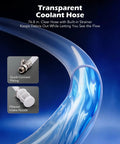 No Drama Coolant Vacuum Refill Kit With Dual Movement Gauge For Quick Radiator Fill And Snappy Engine Maintenance That Keeps Your Daily Driver Running Smooth On Long Highway Trips, 76.8in clear hose with built-in strainer.