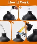 Six Pack Citronella Tabletop Torches For Outdoor Vibes, 25 Oz Metal Oil Burners With Fiberglass Wick setup process