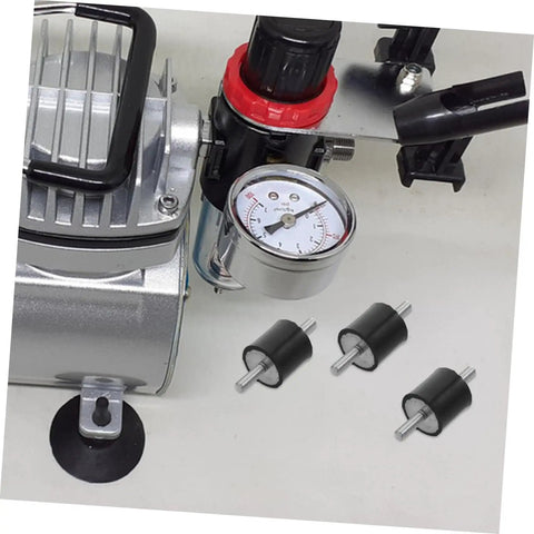 4 Pack Shock Absorber Mounts For Isolation Of Fitness Equipment Quiet Vibration Damping Isolators on fitness machine with gauge, black rubber