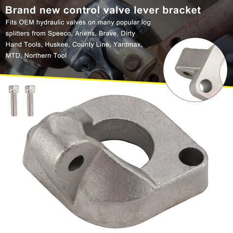 Heavy Duty Energy Hydraulic Log Splitter Valve Lever Mounting Bracket Replacement For OEM 0C000908 with screws