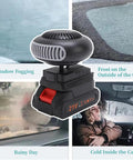 Game Changing Cordless Car Heater And Windshield Defogger Featuring A Built In Battery for Rapid Heat Boost and Smooth Quiet Operation