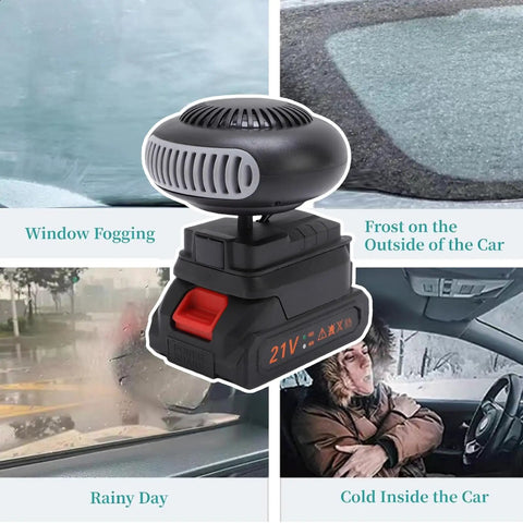 Game Changing Cordless Car Heater And Windshield Defogger Featuring A Built In Battery for Rapid Heat Boost and Smooth Quiet Operation
