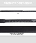 Leather Tool Belt For Tools Adjustable 2.5 Inch Heavy Duty Utility Belt With Foam Padding And Mesh For Comfort Black Dimensions