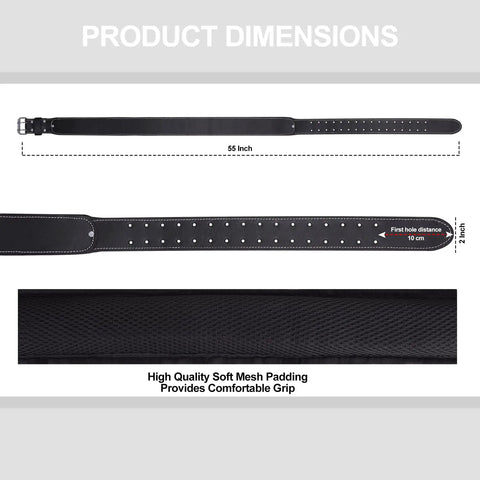 Leather Tool Belt For Tools Adjustable 2.5 Inch Heavy Duty Utility Belt With Foam Padding And Mesh For Comfort Black Dimensions