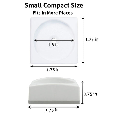Dimensions of Smallest Wall Gate Protector For Stairs And Doorways, Keeps Walls Safe From Pet Gates And Baby Gate Spindles, 1.75x1.75 inches
