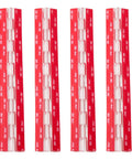 12 Inch Clear Acrylic Piano Hinges 4 Pack Adhesive Continuous Hinges for easy installation on cabinets or aquarium lids.