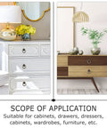 Image of furniture showcasing Antique Bronze Cabinet Pull Handles 8 Pack Decorative Mini Knobs for Kitchen Wardrobe and Furniture Drawers with Single Hole Design EZ Install DIY Friendly Vintage Style Hardware.