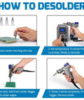 Step-by-step guide using Beast 110W Desoldering Station With Four Nozzles Temperature Controlled Three Preset Channels Tiltable Display ESD Safe Ideal For Multilayer PCB Desoldering And Fast Solder Removal