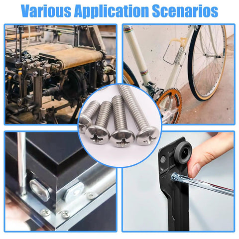 Various DIY repairs with Grab-And-Go 304 Stainless Steel Nuts And Bolts Kit With 237 Pcs, 8 Sizes Including Size 6-32, 8-32, 10-24
