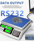 Heavy Duty Industrial Counting Scale With 30kg Capacity And 0.5g Precision For Coins And Parts Rock Solid Pro Grade Digital Scale With RS232 Port