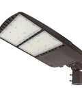 Go To 300W LED Parking Lot Shoebox Lights With Dusk To Dawn Photocell, 5000K Daylight, 42000 Lumens, side view