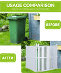 Usage comparison of Outdoor Privacy Fence Panels Kit 48x48 Inch White Vinyl Slat Fence For AC Unit And Trash Can Enclosure
