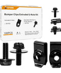 M6 1.0 Body Bolts And U Nuts Kit For Automotive Restoration And Repairs Includes 50 U Nuts And 50 Hex Head Bolts In A Handy Box.