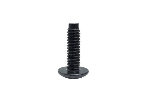 Rock Solid M6 Cage Nuts And Slide On Screw Kit With Plastic Washers 25 Pack showing a black oxide pilot point M6 screw.