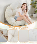 Papasan Chair Cushion 48 Inch Square Thick 6 Inch Cushion With Thick Corduroy Cover Beige Cushion Only For Egg Chair And Floor Cushions Ideal For Meditation Corners And Cozy Lounging With Premium Shredded Foam