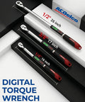 3/8 Inch Heavy Duty Digital Torque Wrench With LED Flash Notification, Angle Drive, Precise Digital Readout, ISO 6001 Certified